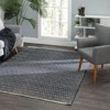 Home Conservatory Optic Diamond Handwoven Cotton Indoor Area Rug - 2 of 4