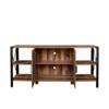 FONTOI Industria TV Stand with Open Shelves for TV up to 80", Media Console Table for Living Room, Walnut, 15.75"*33.46"*70.87" - 4 of 4