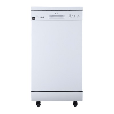 Danby 18" Wide Portable Dishwasher in White DDW1805EWP