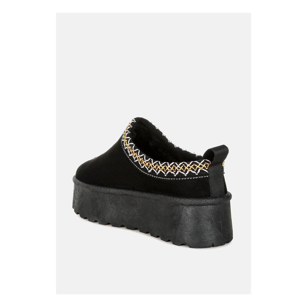 Обувь London Rag Womens Jesters Embroidered Platform Classic Slip-On 8 — фото 8