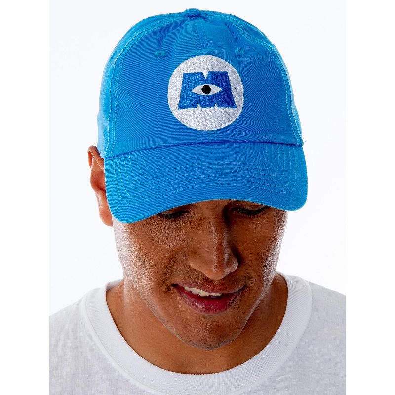 Disney Monsters Inc. Embroidered Logo Hat Adjustable Strap Baseball Cap Blue, 6 of 7