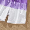 PATPAT Family Matching Color-block Swim Trunks Shorts One-shoulder Side Knot One-Piece Swimsuit (Quick-Dry) - 4 of 4