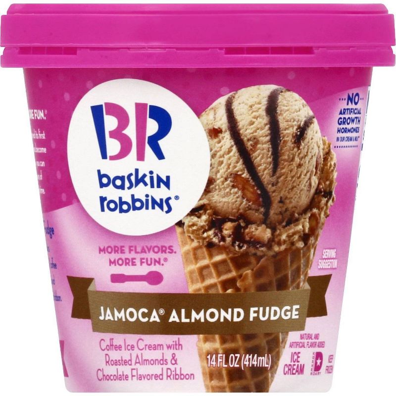 Baskin Robbins Jamoca Almond Fudge Ice Cream - 14oz, 2 of 7