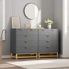 Dresser for Bedroom, 5 Drawer Dresser with Metal Legs, Modern Chest Organizer with Wide Storage - 3 of 4