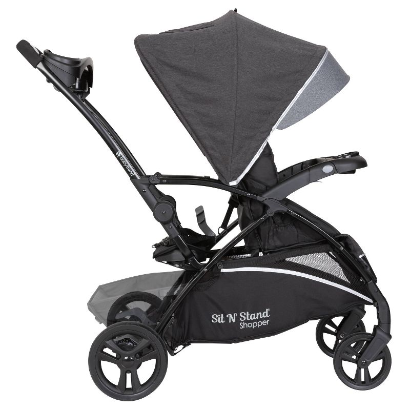 Baby Trend Sit N&#39; Stand 5-in-1 Shopper Stroller Travel System - Gray, 4 of 15