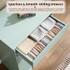 Green 5-Drawer Tall Wooden Dresser - Deep Drawers, Wide Top, Large Double Storage | For Bedroom, Closet, Living Room, Kids Room - 4 of 4