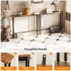 VINGLI Rust Brown 2-piece Set Melamine + Iron Hallway Table with Power Strip - 4 of 4