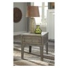 Signature Design by Ashley Chazney Rectangular End Table Rustic Brown: Farmhouse Style with Drawer Storage - 3 of 3