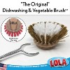 Lola Products Replacement Head for The Original Dishwashing & Vegetable Brush, Birch Hardwood & Nylon Poly Bristles, Reusable & Washable - 1 Pack - 2 of 4