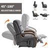 ChicFurnit Living Room Chair Arm Accent Chair Chenille / Leatheraire Power Lift Recliner with Massage Heat Dual Motor Elder Chair for Living Room - 4 of 4