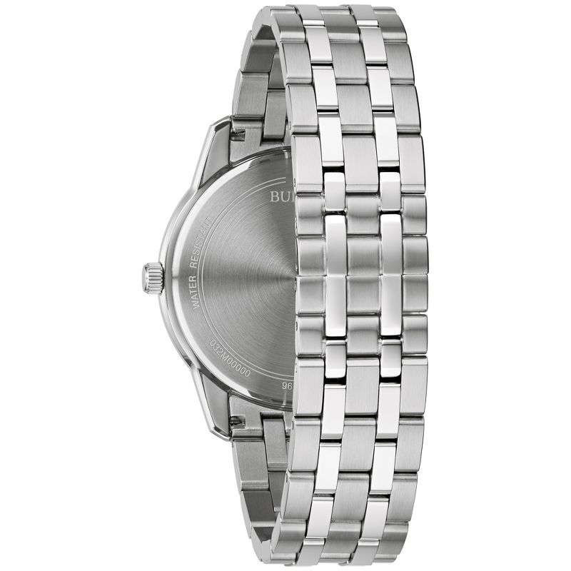 Bulova Men's Classic Sutton 3-Hand Calendar Date Quartz Watch, 40mm, 3 of 5
