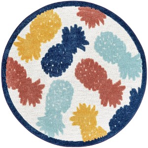 Unique Loom    Belize Outdoor Turneffe Area Rug - 1 of 4