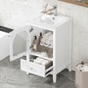 MOEPISY 20 inch Bathroom Vanity with Sink, Bathroom Cabinet with Soft Closing Glass Door - 2 of 4