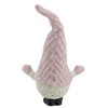 Northlight LED Lighted Round Rattan Christmas Gnome Figure - 14" - Pink and Cream - 4 of 4