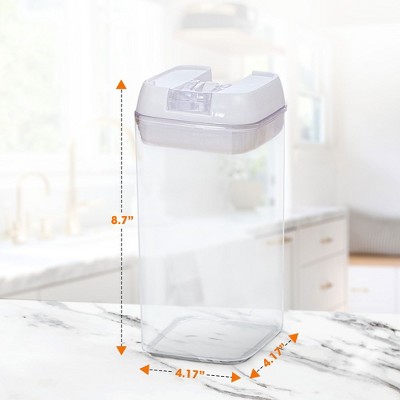 Cheer Collection 6-Piece White BPA-Free Food Storage Set