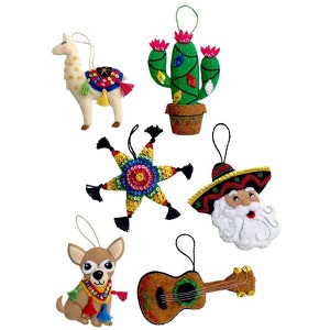 Feliz Navidad Felt Ornament Kit – Set of 6 Handmade Christmas Ornaments | MerryStockings - 1 of 1