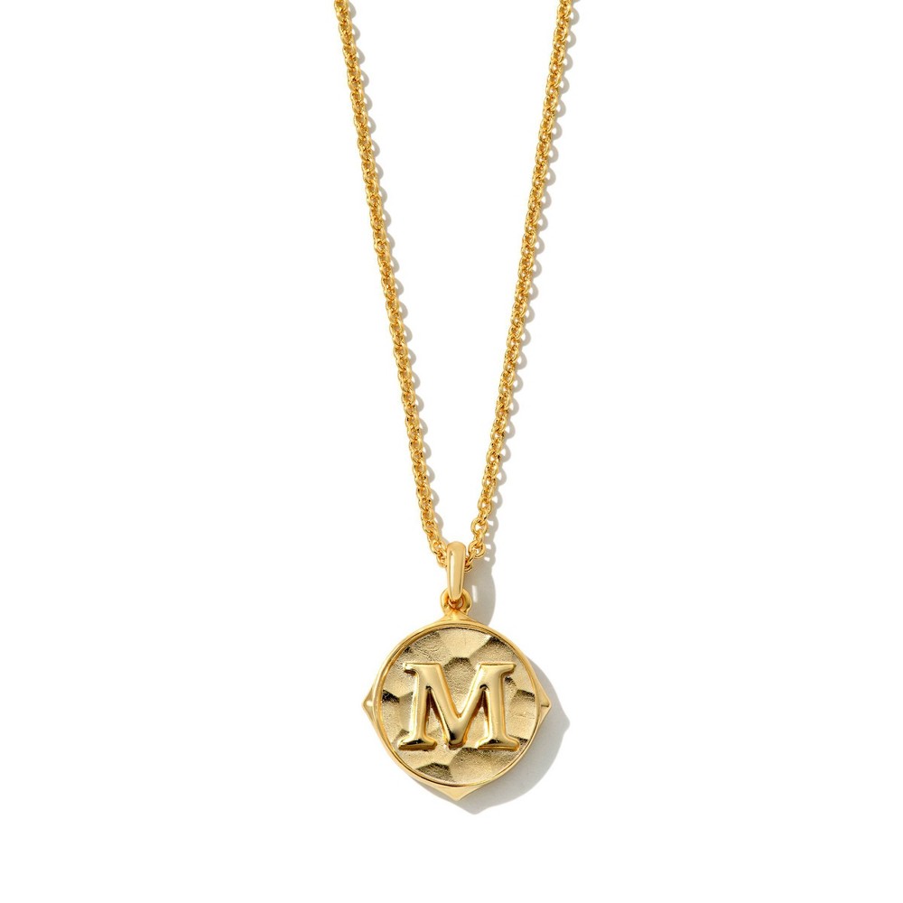 Photos - Pendant / Choker Necklace KENDRA SCOTT Initial "M" Pendant Necklace - Gold M - Gold 