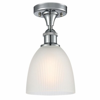 Castile - 1 Light Semi-Flush Mount In Industrial Style-11 Inches Tall and 6 Inches Wide