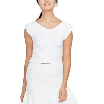 Rachel Roy Womens Ribbed trim Pullover Sweater