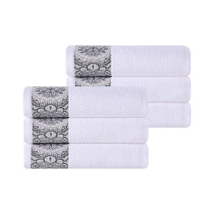 Medallion Cotton Jacquard Towel Set by Blue Nile Mills - 1 of 4