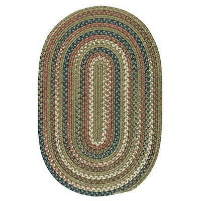 Colonial Mills Cedar Cove - Olive 5 Ft x7 Ft Oval Rug Indoor 65% Nylon/35% Polypropylene