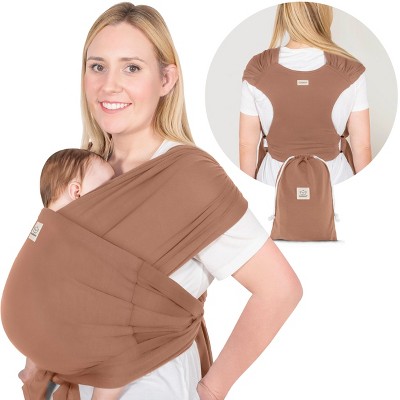 Image of KeaBabies D-Lite Baby Wrap Carrier, Adjustable Baby Carrier, Baby Sling, Newborn, Infant, Toddler 7-44lbs (Terracotta)