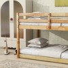 Whisen Rubber Wooden Twin over Twin Loft Bed with Ladder ,Upper and Bottom Bed Platforms crafted with Strengthened Slats - 4 of 4