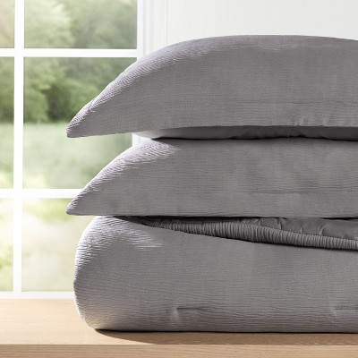 Cloud Weave Textured Comforter Set, Plush All-Season Down Alternative, Ultra Soft, 3-Piece Set - Becky Cameron