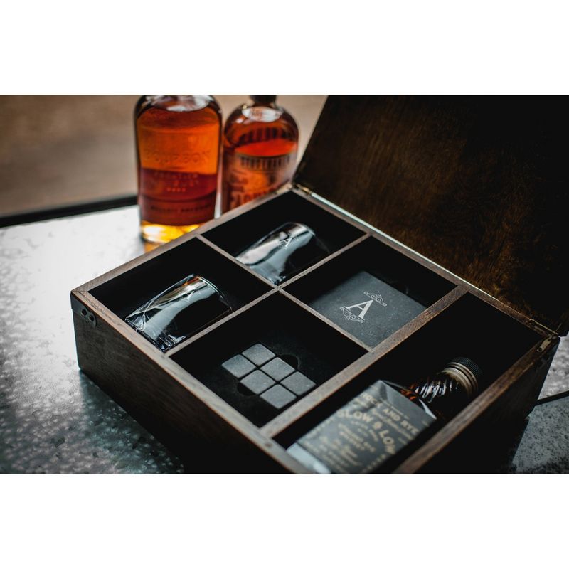 11pc Monogram Whiskey Box Gift Set - Picnic Time, 3 of 6