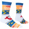Crazy Socks – Breakfast Food Cereal Crew Socks for Men & Women – Funny Novelty Food Designs – Colorful, Comfy & Unique - 3 of 4