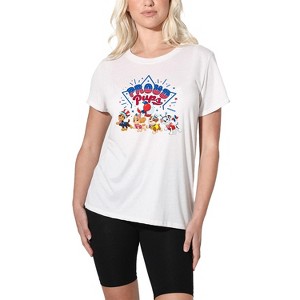 Women's Paw Patrol Proud Pups 4th Of July Parade Loose T-Shirt - 1 of 4