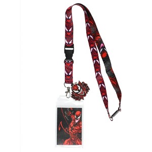 Marvel Venom 2 Carnage Lanyard ID Badge Holder With Character Rubber Charm - 1 of 4