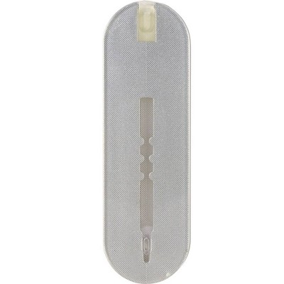 Phone Fin Finger Grip Transparent - Silver