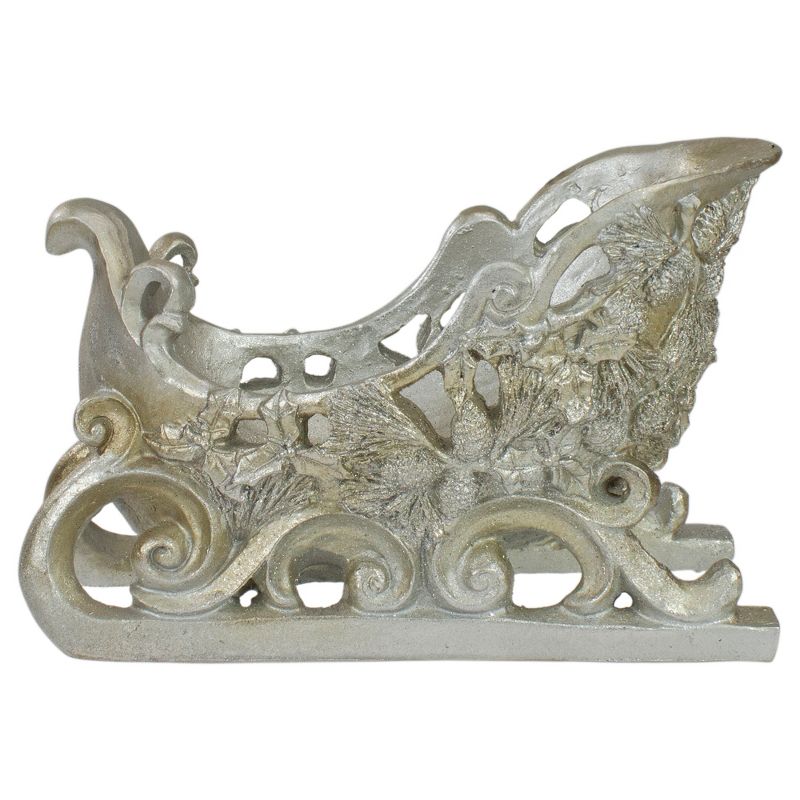 Northlight 9.75" Champagne Christmas Sleigh Tabletop Decoration, 1 of 6