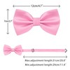 INSPIRE CHIC Men's Adjustable Solid Pre-tied Bow Tie - 3 of 4