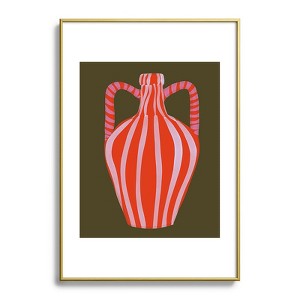 Marin Vaan Zaal Simple Vase Modern Still Life Metal Framed Art Print - Deny Designs - 1 of 4