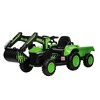 12V 3 in 1 Kids Ride On Excavator & Tractor with Detachable Trailer, Kids Electric Vehicles with Remote Control, LED Lights Music for Kids - 2 of 4