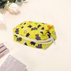 Unique Bargains Quilted Square Flowers Makeup Bag 1 Pc - 3 of 4