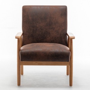 Maliang 25.38'' Wide Classic Mid-Century Modern Arm Chair, Patio Accent Chairs for Living Room, Bedroom - 1 of 4