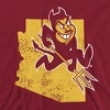 Men's Arizona State University State Shape Pull-Over Hoodie - 2 of 4