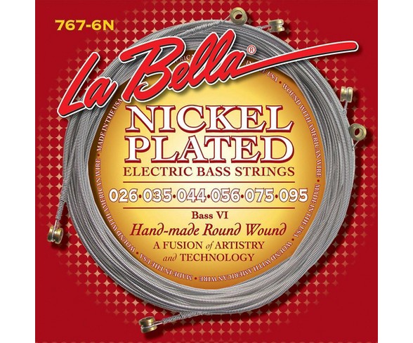 LaBella 767-6N Nickel Round Wound 6-String Bass Strings Nickel