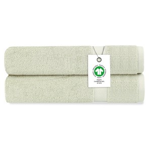 Delara 100% Organic Cotton Soft, Quick Dry & Ultra-Absorbent Hand Towel (Pack of 2) - 1 of 4