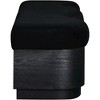 Meridian Furniture,Savoy Velour Fur Fabric Bench - 4 of 4