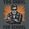 Rerun Island Women Too Ghoul For School Jacket Short Sleeve Graphic Cotton T-Shirt - 2 of 4