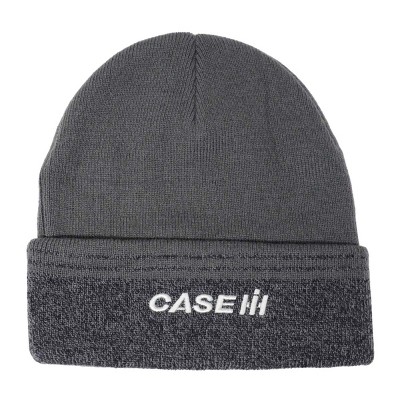 Case IH Charcoal & Black Cuffed Knit Beanie CNH22150