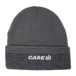 Case IH Charcoal & Black Cuffed Knit Beanie CNH22150 - 1 of 1