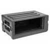 SKB 4U rSeries Shallow Rolling Rack with Integrated Back Wheels and 1-Touch Pull Handle, Comes with 8 Rack Units and Interlocking Molded Stacking Bars - 3 of 4