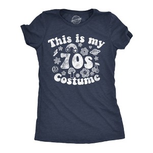 Womens Funny T Shirts This Is My 70s Disguise Sarcastic Graphic Retro Novelty Tee For Ladies - Crazy Dog Women's T Shirt - 1 of 4