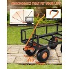 Acekool Heavy Duty Garden Cart Wagon, 500 lbs Capacity, Removable Sides, 10" Wheels, 180° Rotating Handle for Lawn, Yard, Outdoor Tasks - 4 of 4