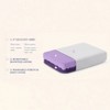 Purple Pillow (with Booster), 3" GelFlex® Grid and Adjust Height Design, White - 3 of 4